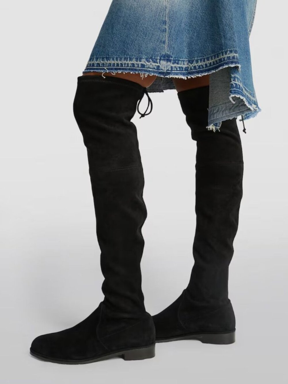 Stuart Weitzman Lowland Over the Knee Boots Black Size 7
